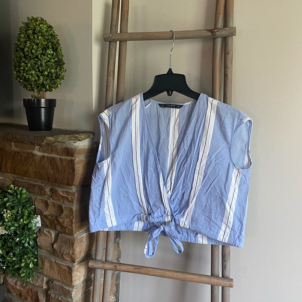 Zara Sleeveless Crop Top